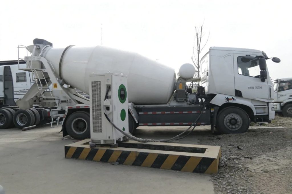 Case of Electric cement mixer fleet